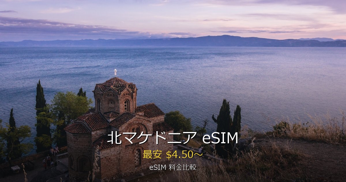 北マケドニア eSIM 比較